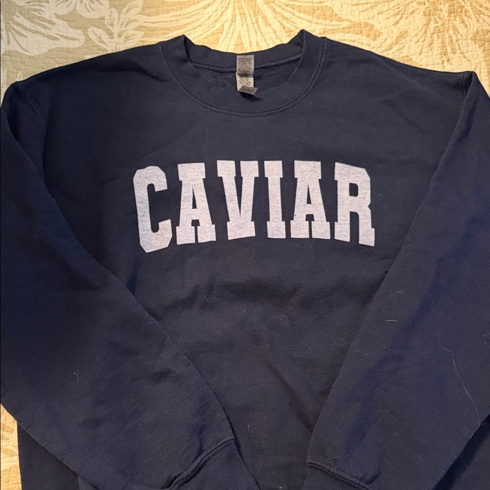 Caviar Navy Blue Sweatshirt